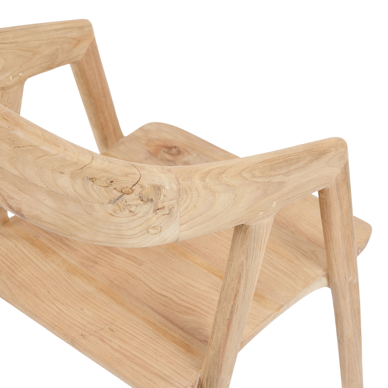 Chaise de salle à manger Teluk en teck recyclé - Naturel - Bazar Bizar