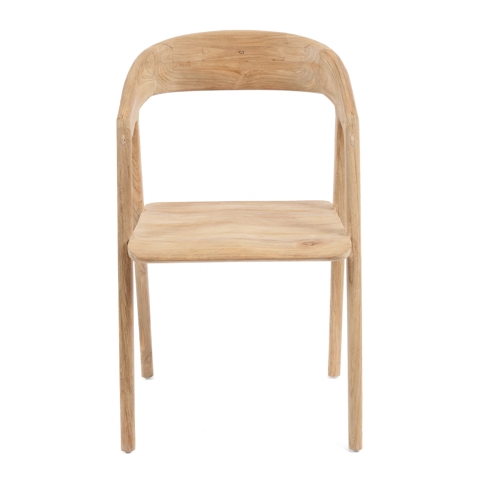 Chaise de salle à manger Teluk en teck recyclé - Naturel - Bazar Bizar