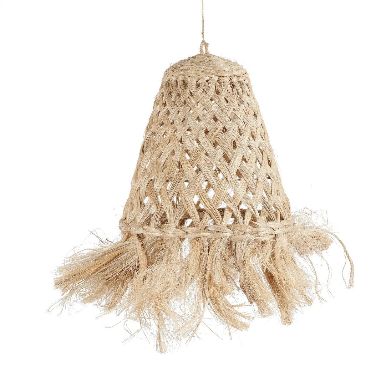Abat-jour Jelly Fish en herbe d'abaca - Naturel - S - Bazar Bizar