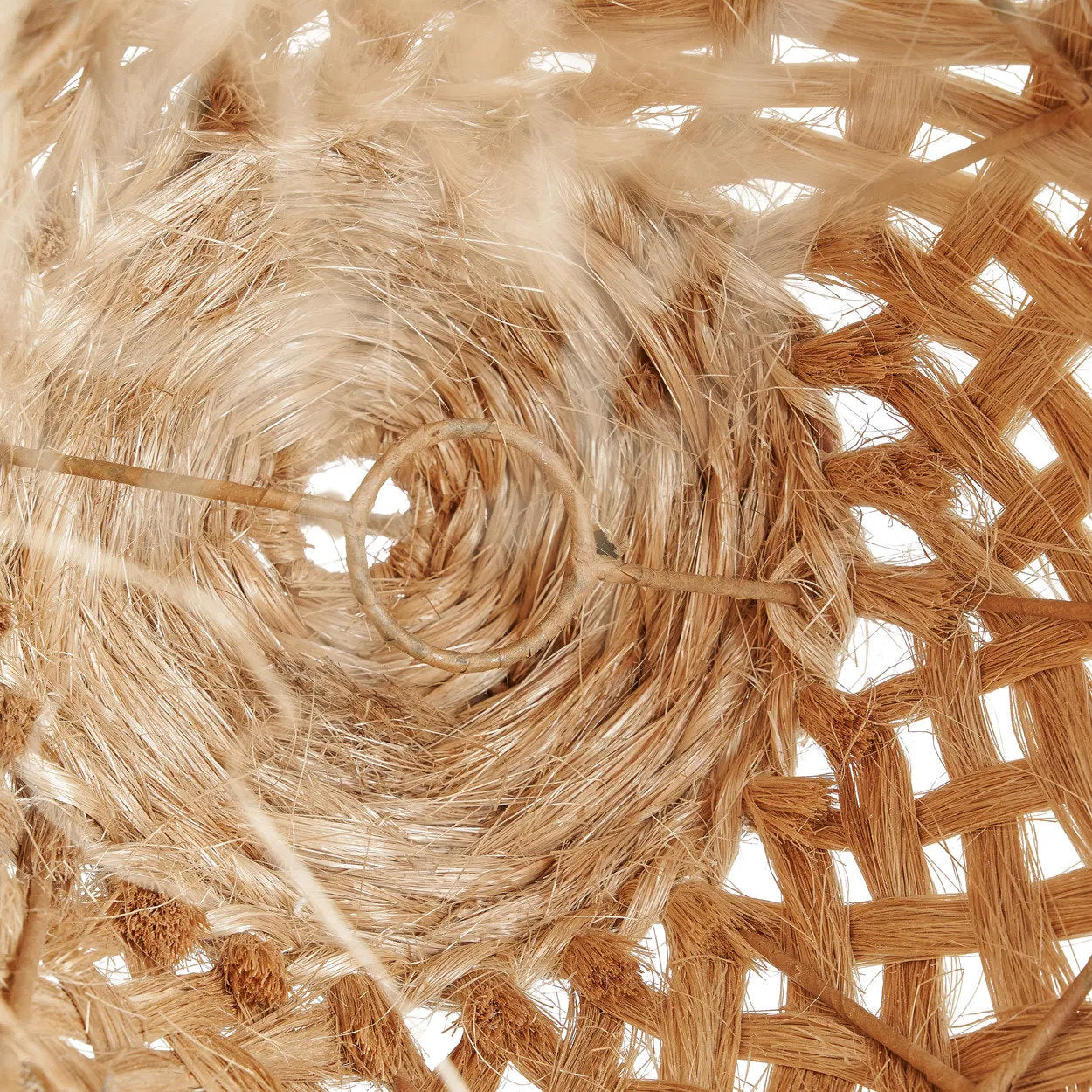 Abat-jour Jelly Fish en herbe d'abaca - Naturel - S - Bazar Bizar