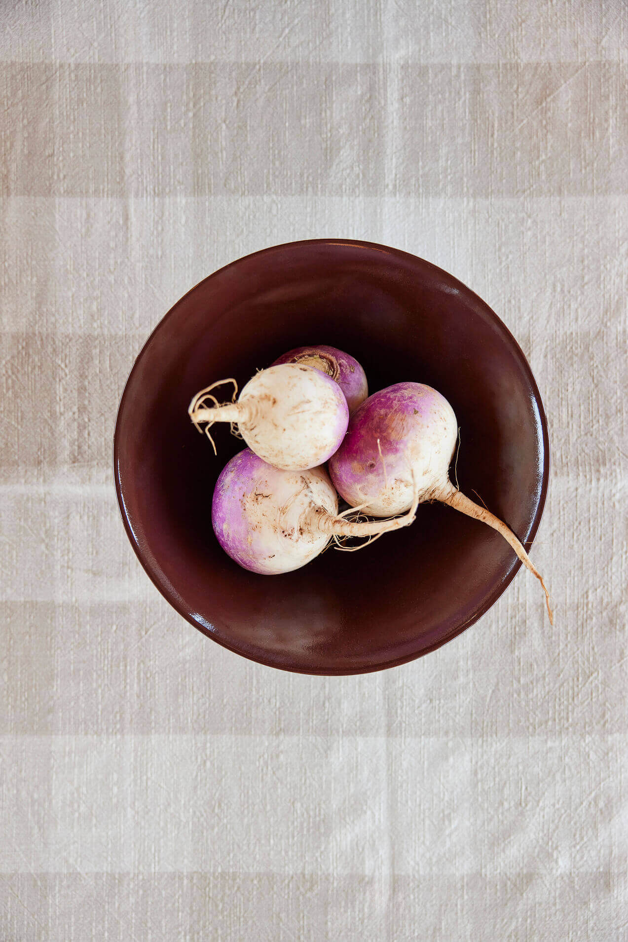 Nappe en damier beige 200x140 cm - Coton organique, Design Danois | Oyoy Living