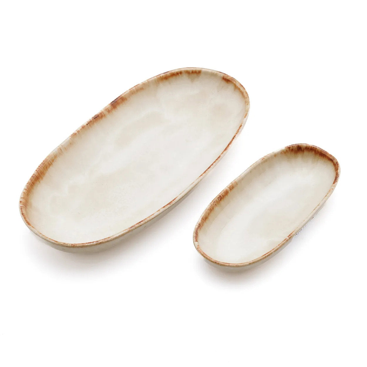 Plat de service “Cascais” grande taille - Lot de 6, Céramique Portugaise | Bazar Bizar