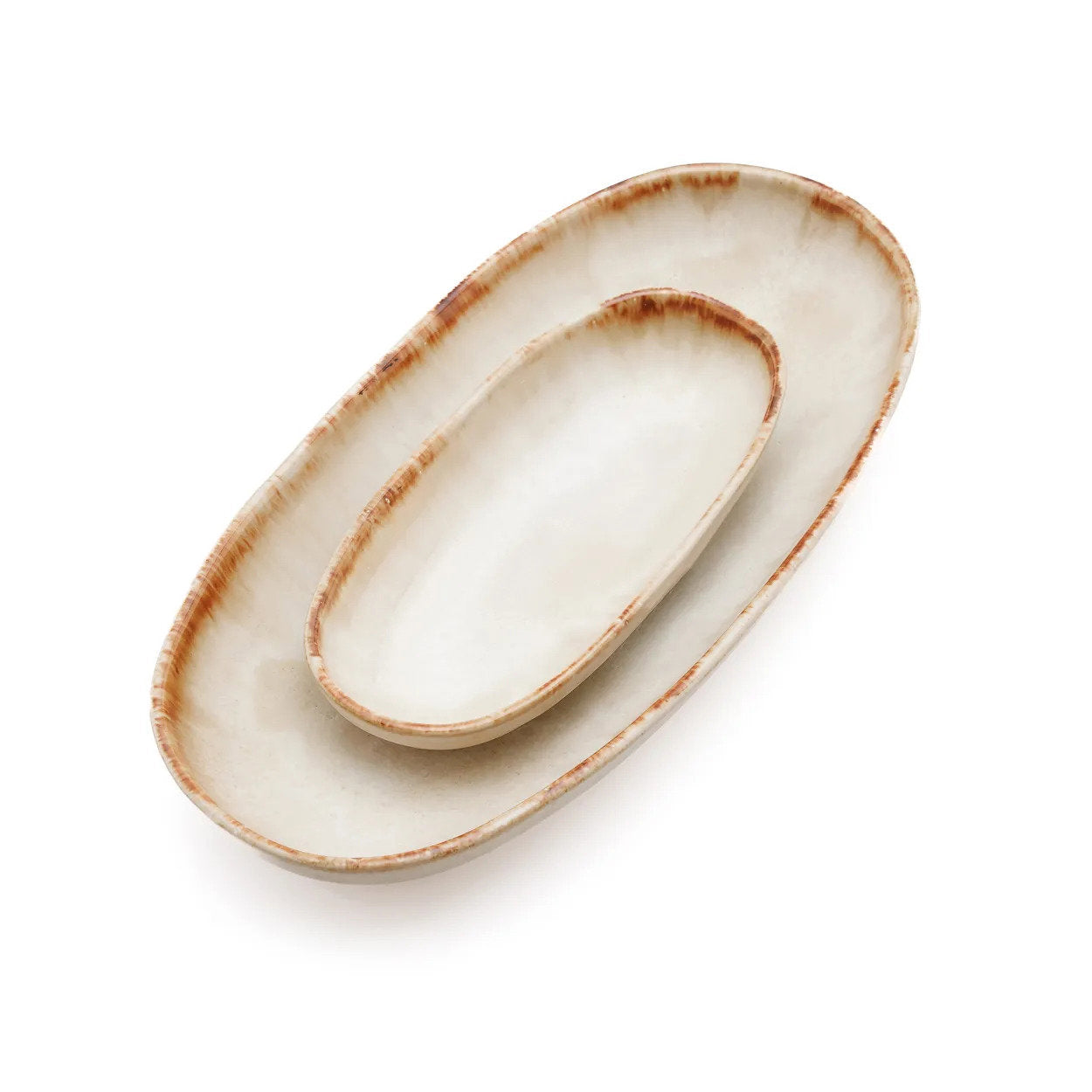 Plat de service “Cascais” petite taille - Lot de 6, Céramique Portugaise | Bazar Bizar