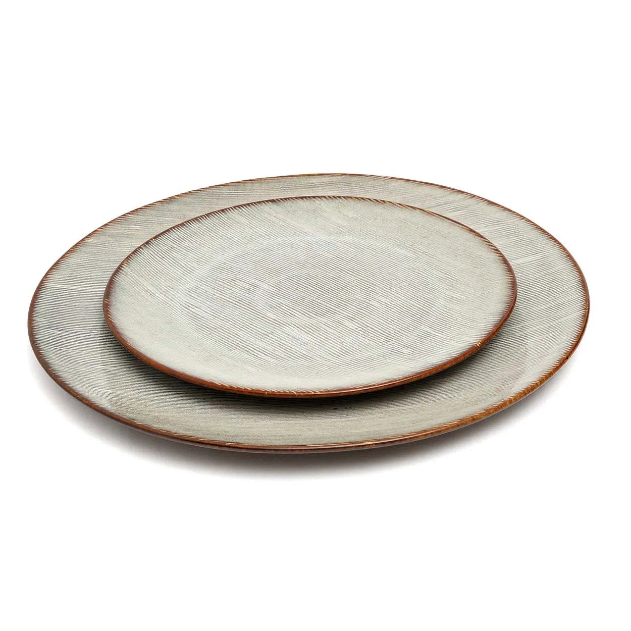 Assiette plate "Peniche" grande taille - Lot de 4, Céramique Artisanale du Portugal | Bazar Bizar