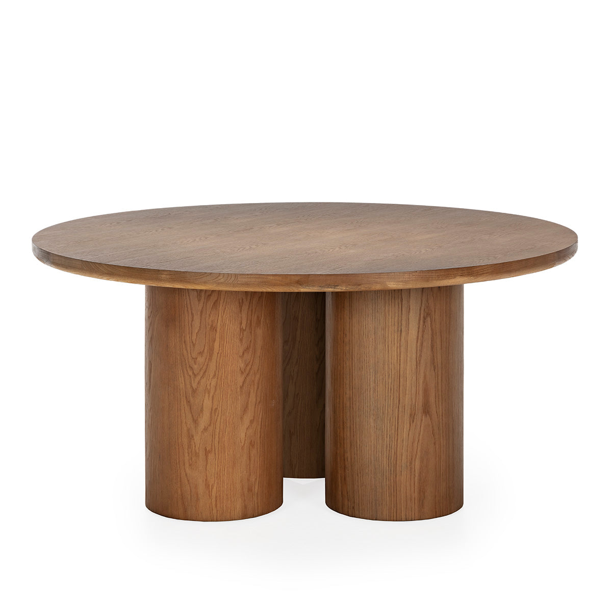Table à manger ronde Porto Vecchio en bois de chêne 160x160x76