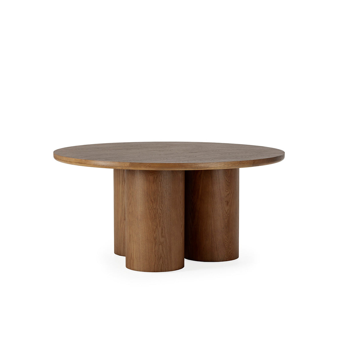 Table à manger ronde Porto Vecchio en bois de chêne 160x160x76