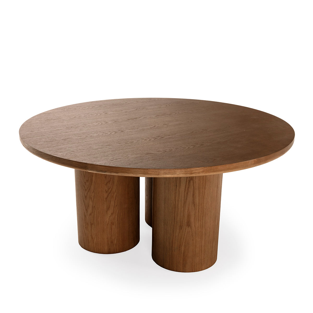 Table à manger ronde Porto Vecchio en bois de chêne 160x160x76