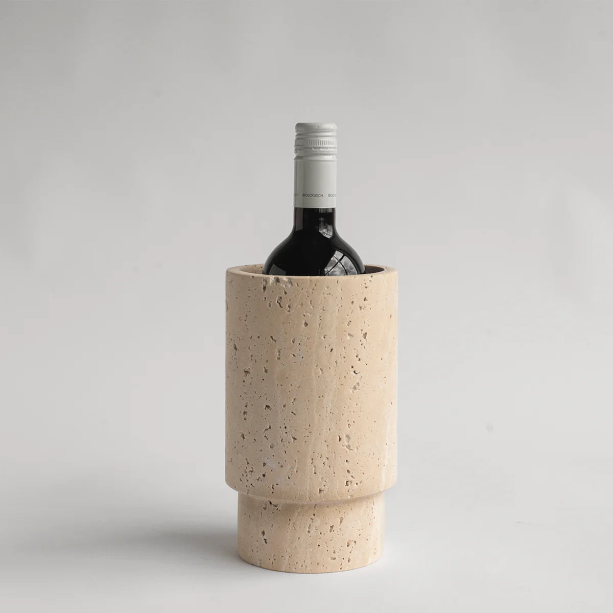 Vase/Seau à vin en travertin "Nara"