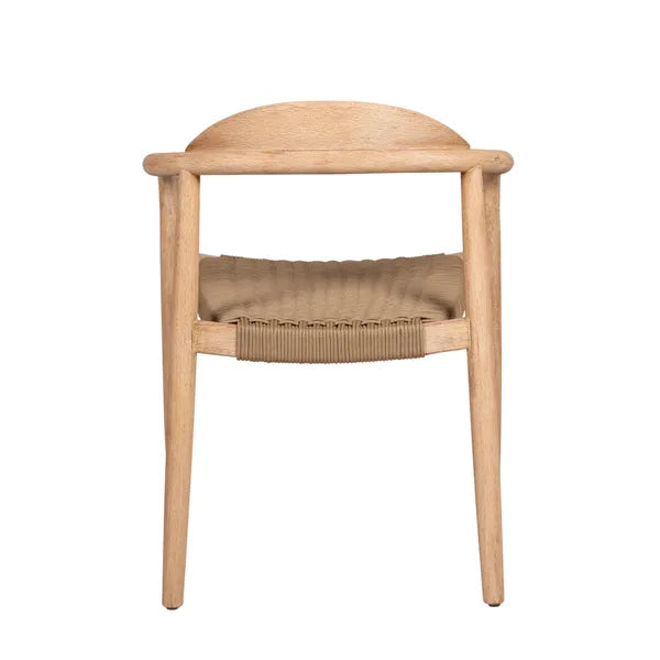 Chaise Anam en eucalyptus et corde sable