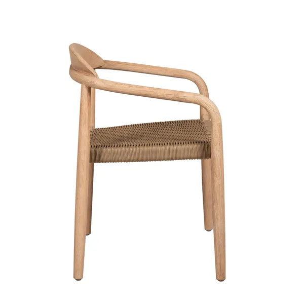 Chaise Anam en eucalyptus et corde sable