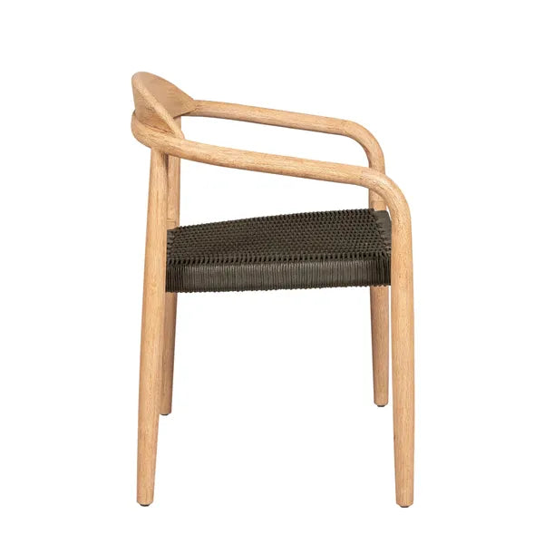 Chaise Anam en eucalyptus et corde kaki