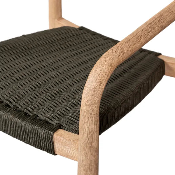 Chaise Anam en eucalyptus et corde kaki