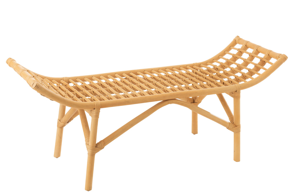 Banc Ana en rotin naturel - J-Line