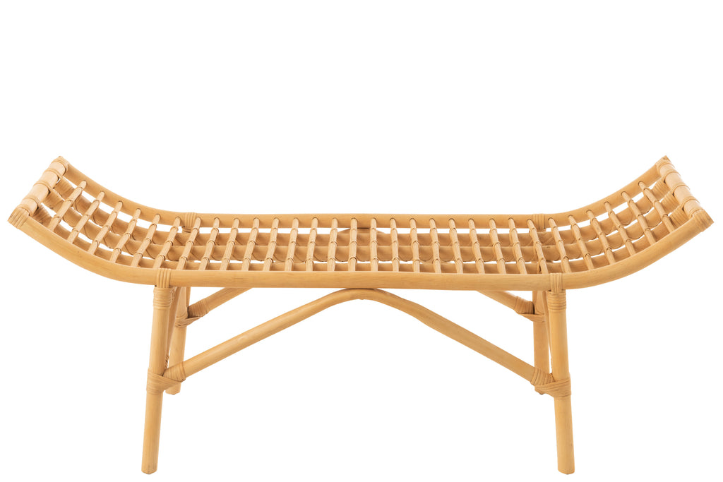 Banc Ana en rotin naturel - J-Line