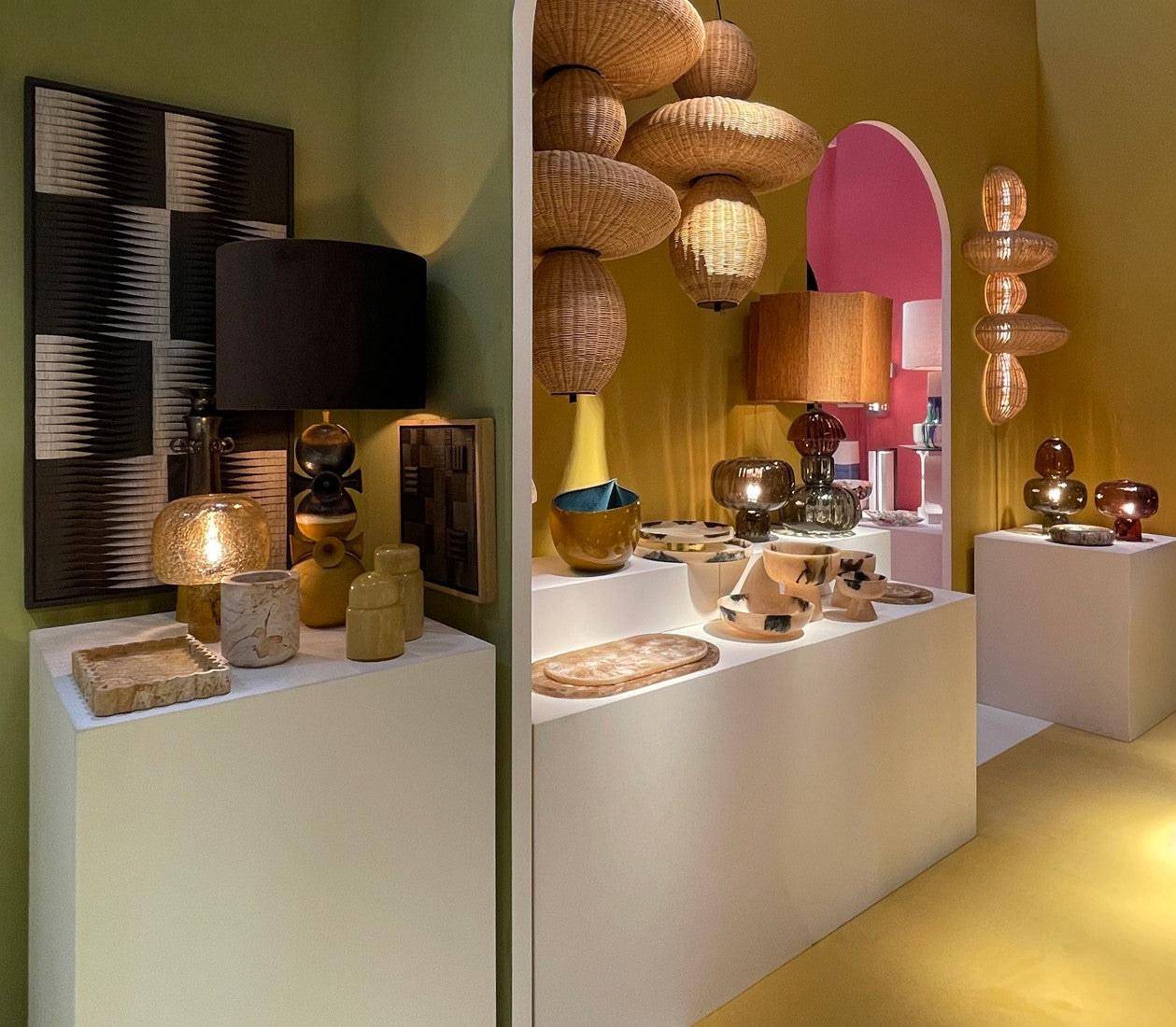 SUR DEVIS - Suspension Bubbles en Rotin - Versmissen - Club Pelita