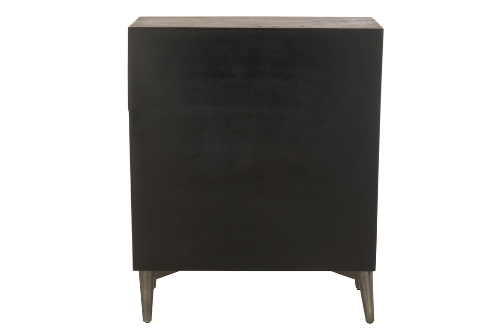 Armoire 2 portes Nipah en bois de manguier marron - J-Line