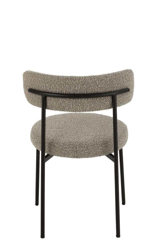 Chaise Keri en bouclette gris - J-Line
