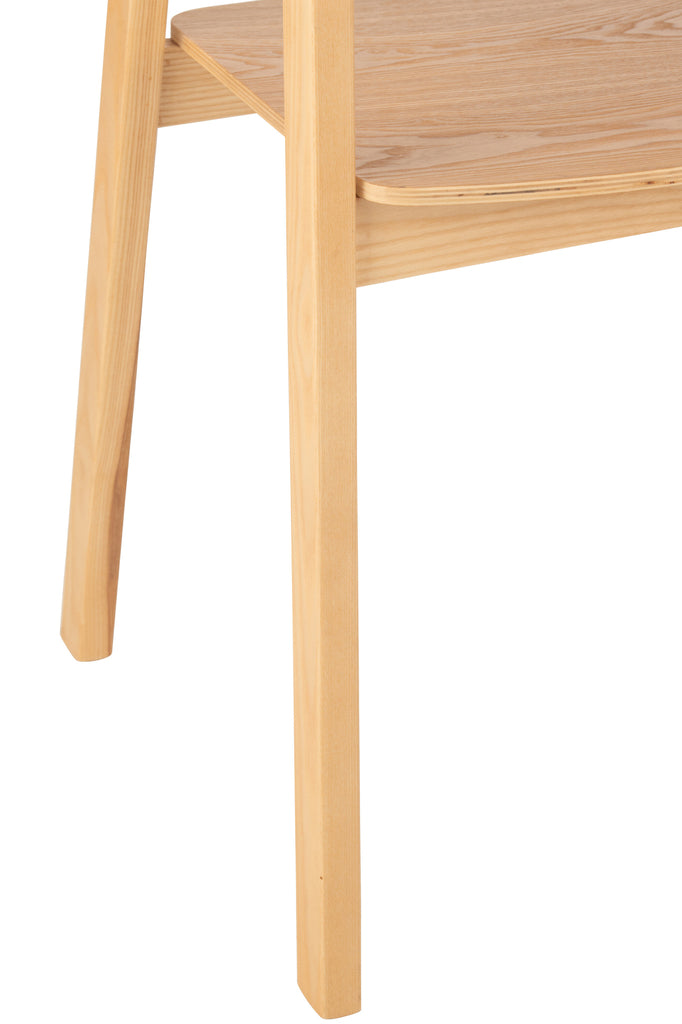 Chaise Naga en bois de frêne et corde naturelle - J-Line