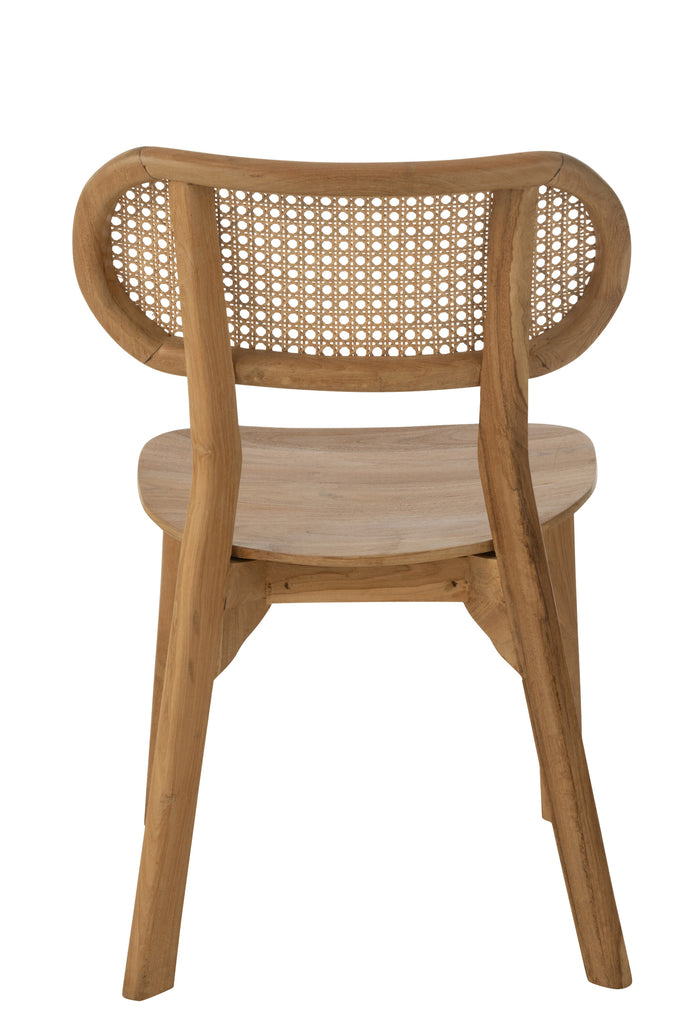 Chaise Cacahuète en bois de teck naturel - J-Line