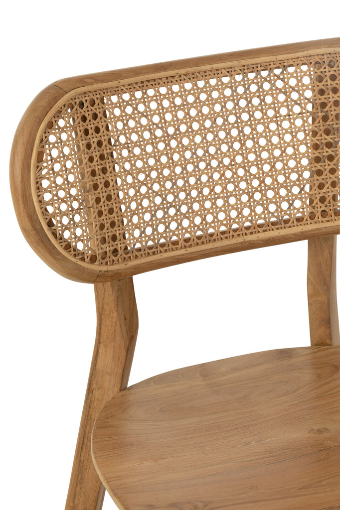 Chaise Cacahuète en bois de teck naturel - J-Line