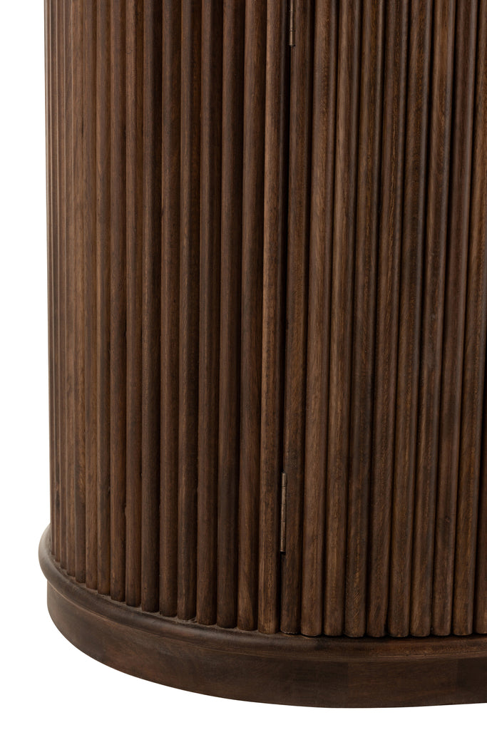 Armoire 2 portes Ternate en bois de manguier foncé - J-Line