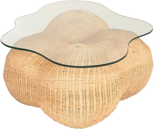 SUR DEVIS - Table basse Cloud en Rotin - Versmissen - Club Pelita