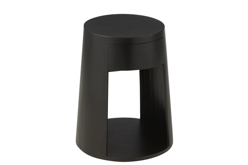 Table d'appoint Nias en bois de manguier noir - J-Line