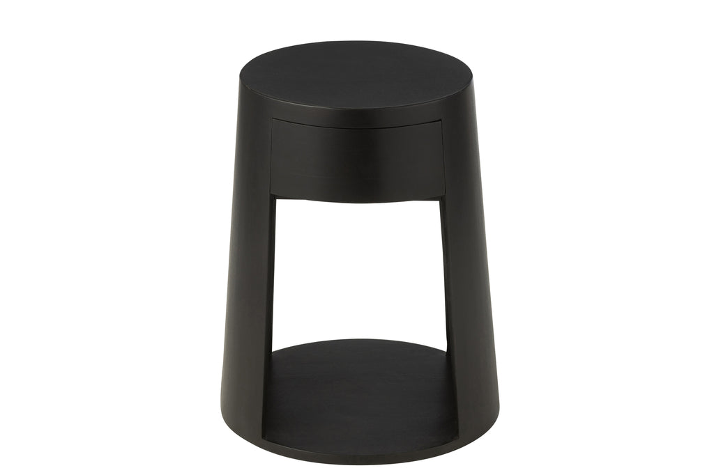 Table d'appoint Nias en bois de manguier noir - J-Line