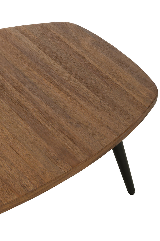 Table basse rectangulaire Gilipoh en teck recyclé naturel - J-Line