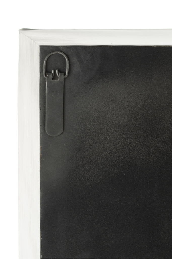 Buffet haut rectangulaire Mekaki en bois recyclé noir - J-Line