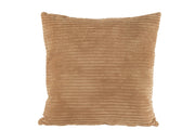 Coussin à rayures Caramba en camel - J-Line