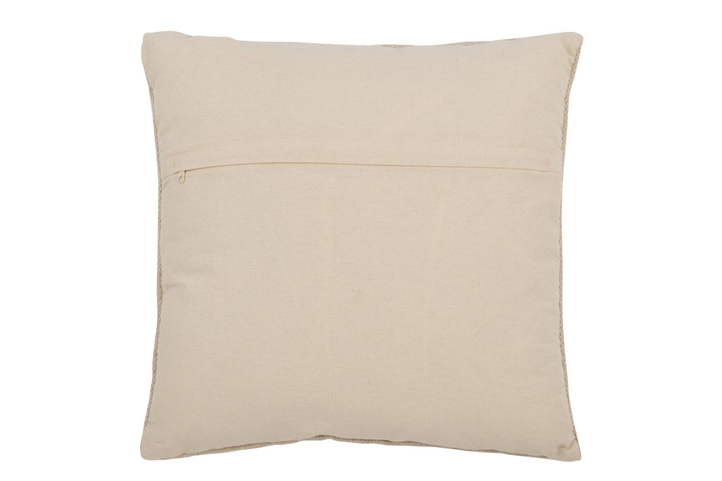 Coussin à rayures en coton blanc et noir - J-Line