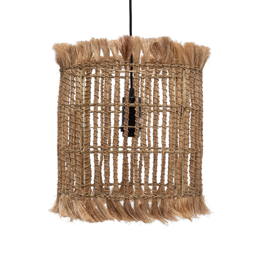 Abat-jour Bird Cage en Abaca - Naturel - M