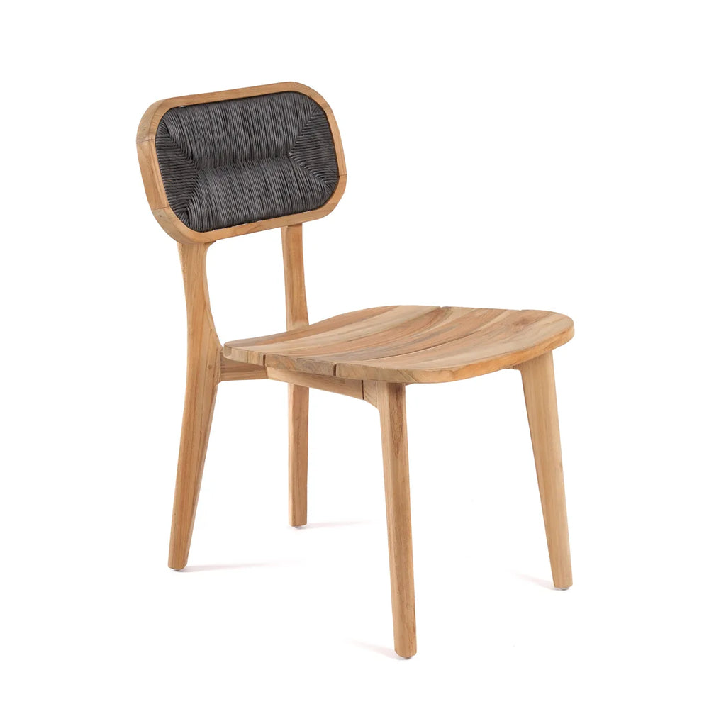 Chaise de salle à manger Arigato en teck recyclé - Extérieur - Bazar Bizar
