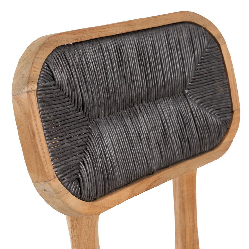 Chaise de salle à manger Arigato en teck recyclé - Extérieur - Bazar Bizar
