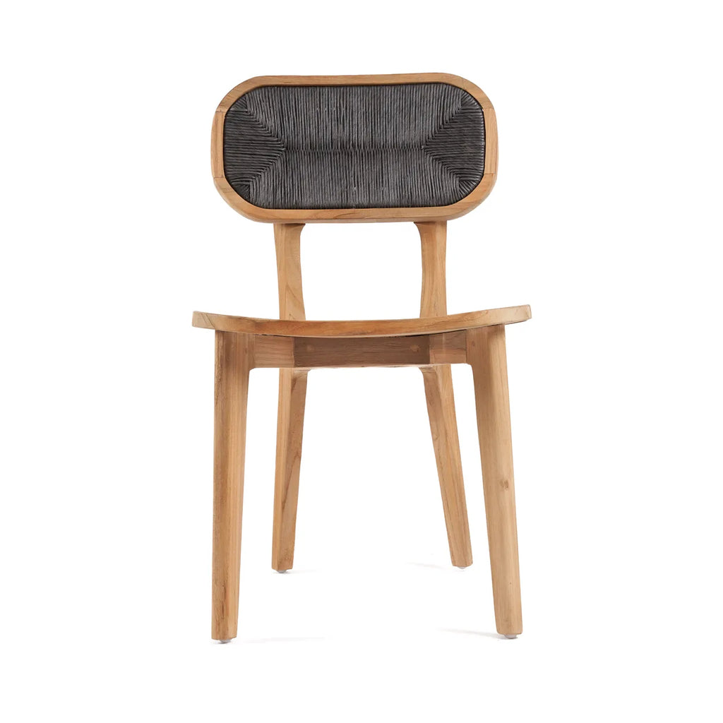 Chaise de salle à manger Arigato en teck recyclé - Extérieur - Bazar Bizar
