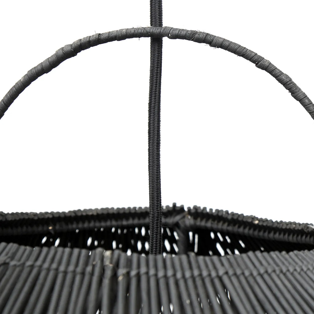 Abat-jour Cloud en rotin - Noir - XXL - Bazar Bizar