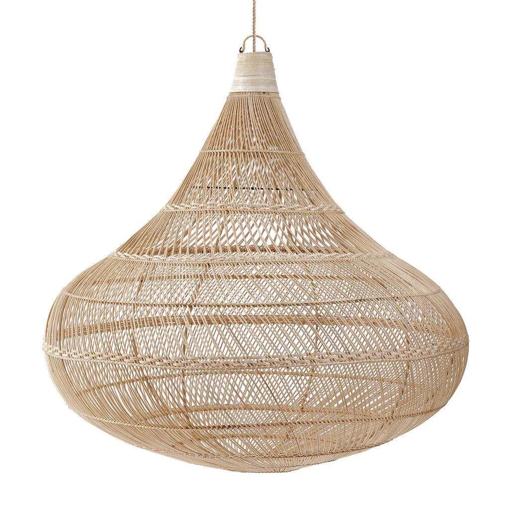 Abat-jour Drop en rotin - Naturel - XL - Bazar Bizar