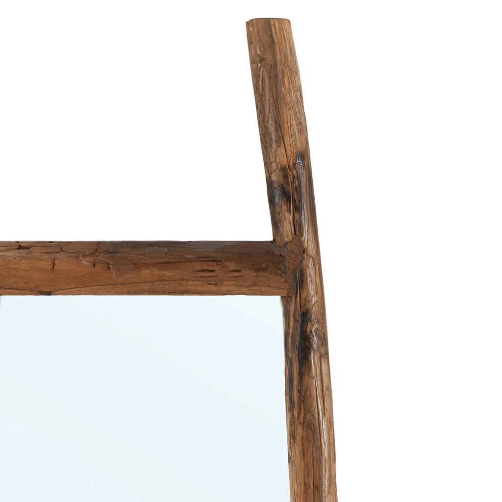 Miroir sur pied Fabulook en teck recyclé - Naturel - Bazar Bizar