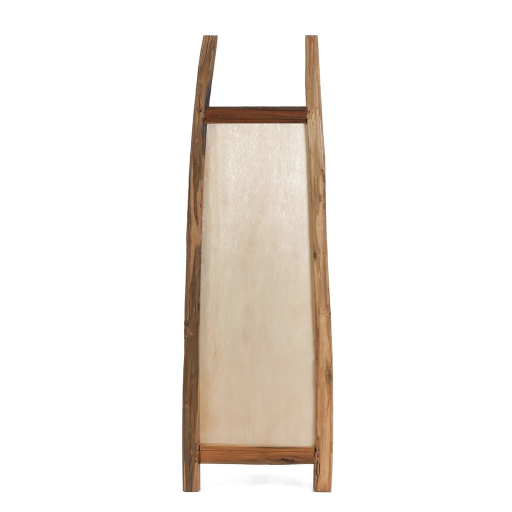 Miroir sur pied Fabulook en teck recyclé - Naturel - Bazar Bizar