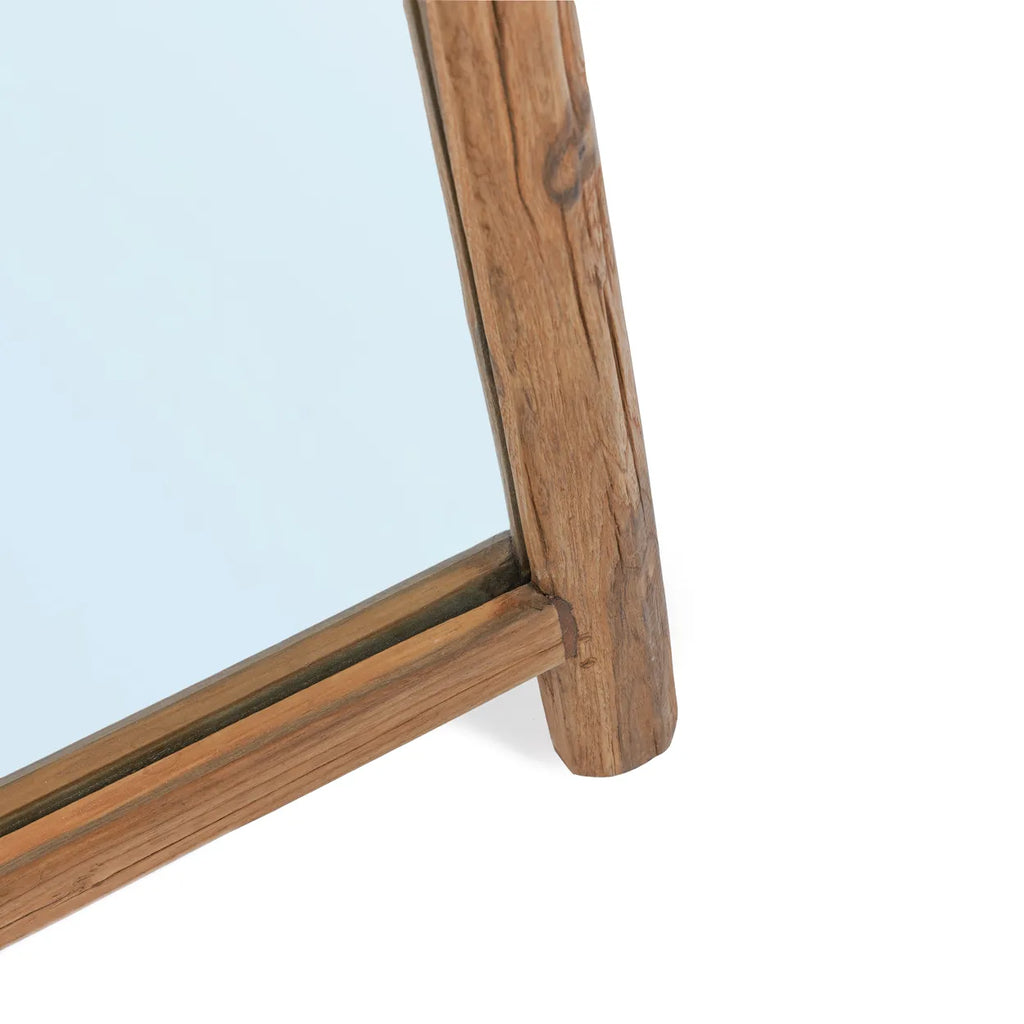 Miroir sur pied Fabulook en teck recyclé - Naturel - Bazar Bizar
