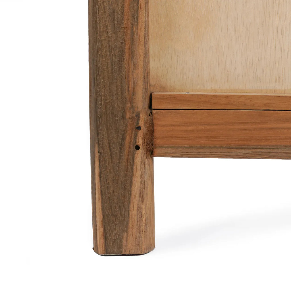 Miroir sur pied Fabulook en teck recyclé - Naturel - Bazar Bizar