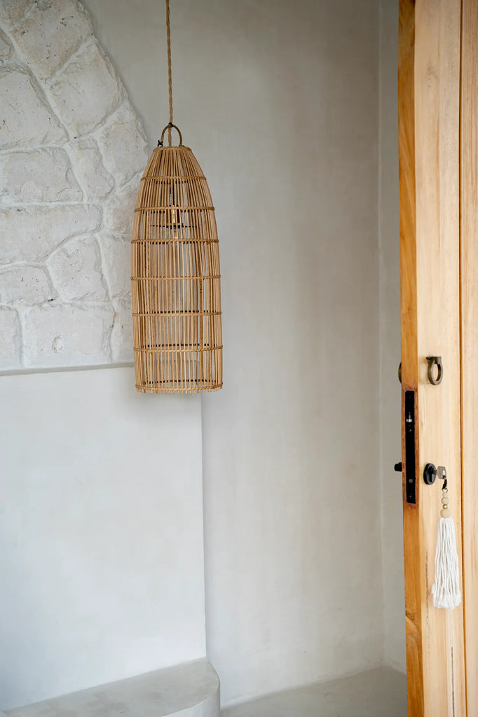 Suspension luminaire Fish Trap - Naturel - M