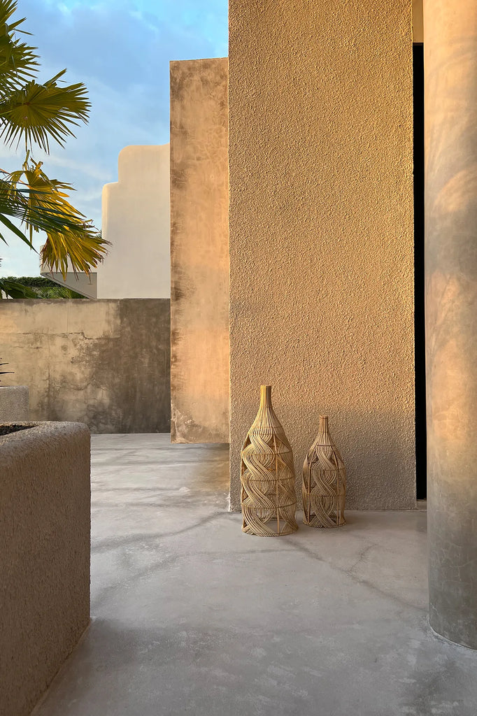 Abat-jour Garaffa en rotin - Naturel - L - Bazar Bizar