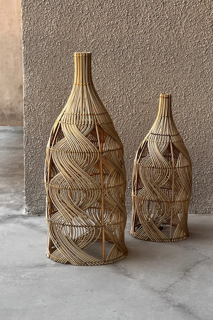 Abat-jour Garaffa en rotin - Naturel - M - Bazar Bizar