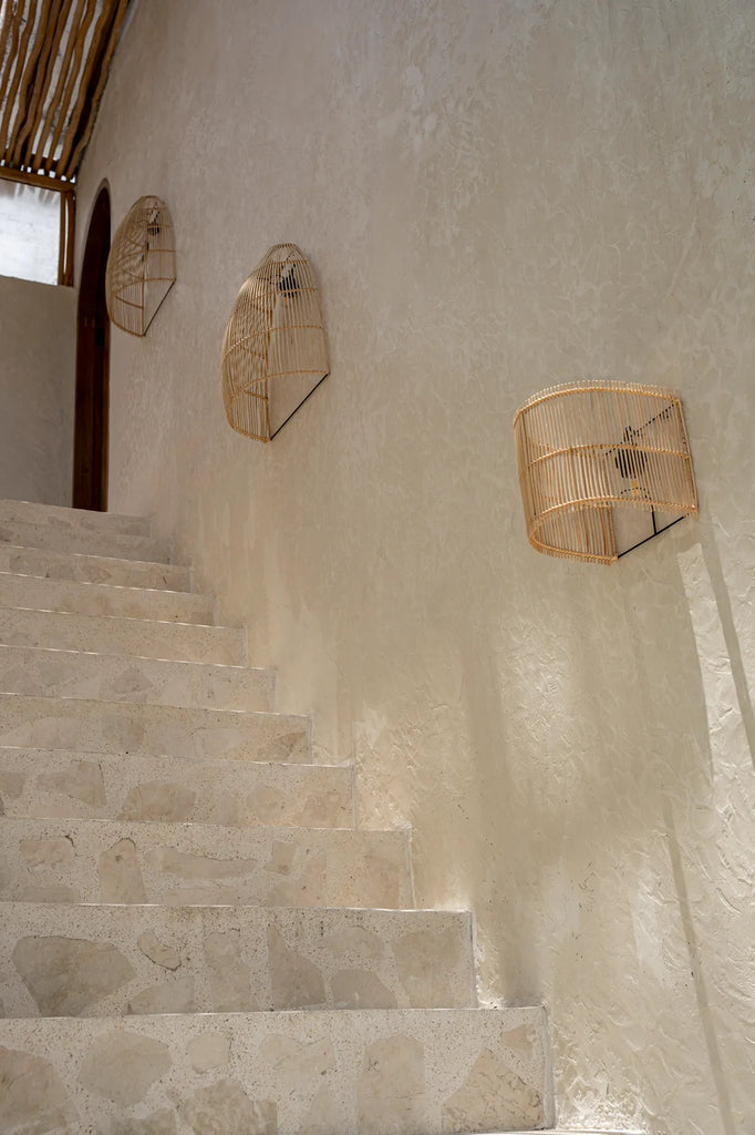 Applique murale Gigi en rotin - Naturel - S - Bazar Bizar