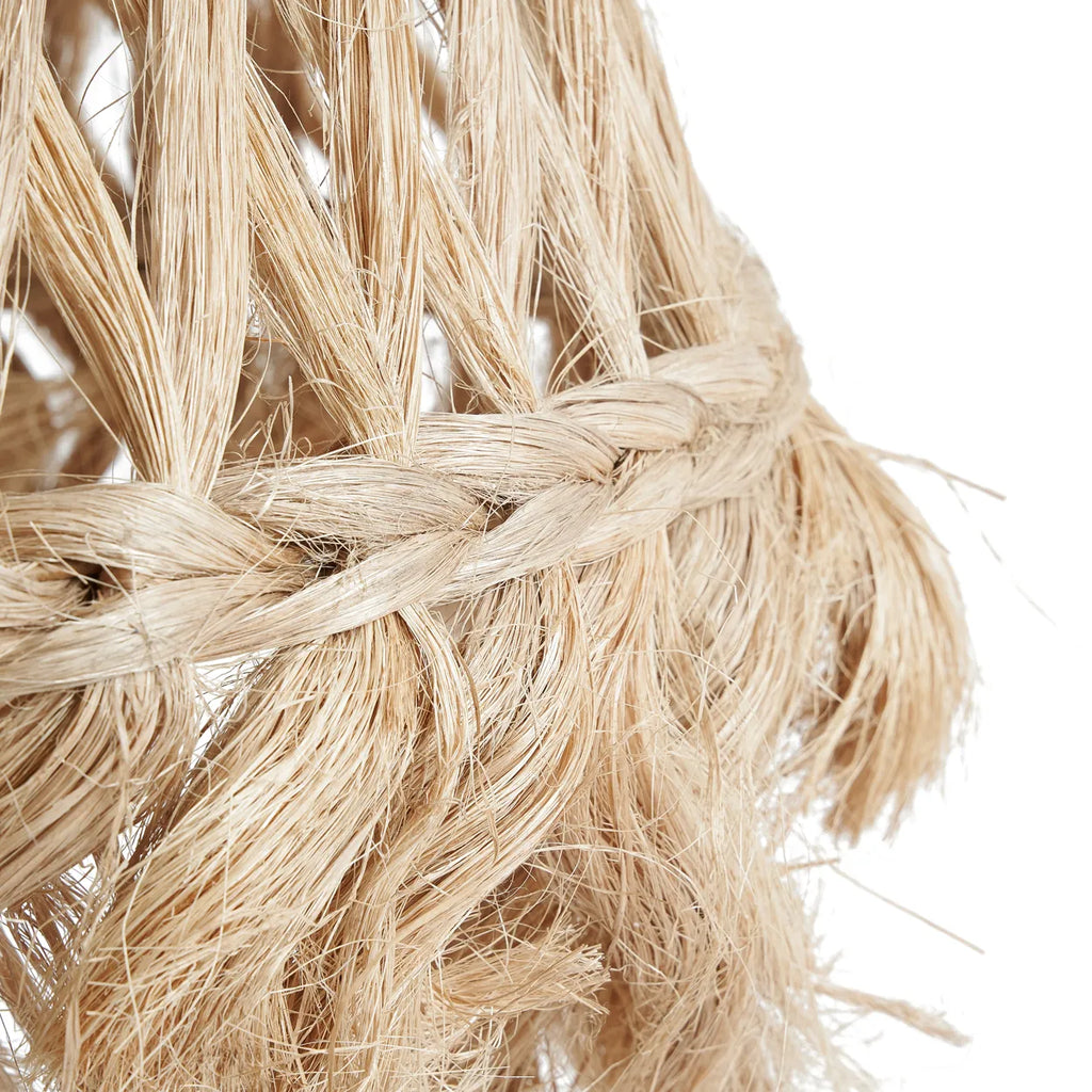 Abat-jour Jelly Fish en herbe abaca - Naturel - L - Bazar Bizar