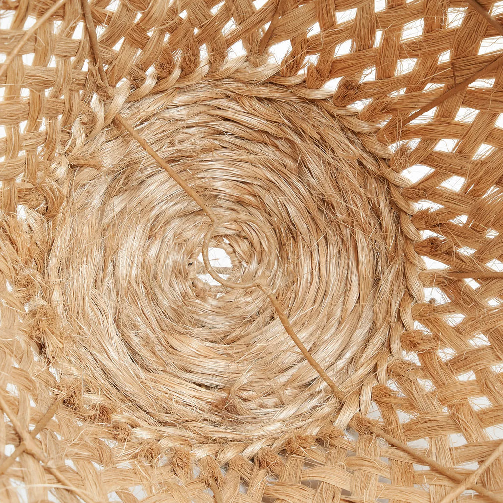 Abat-jour Jelly Fish en herbe abaca - Naturel - L - Bazar Bizar