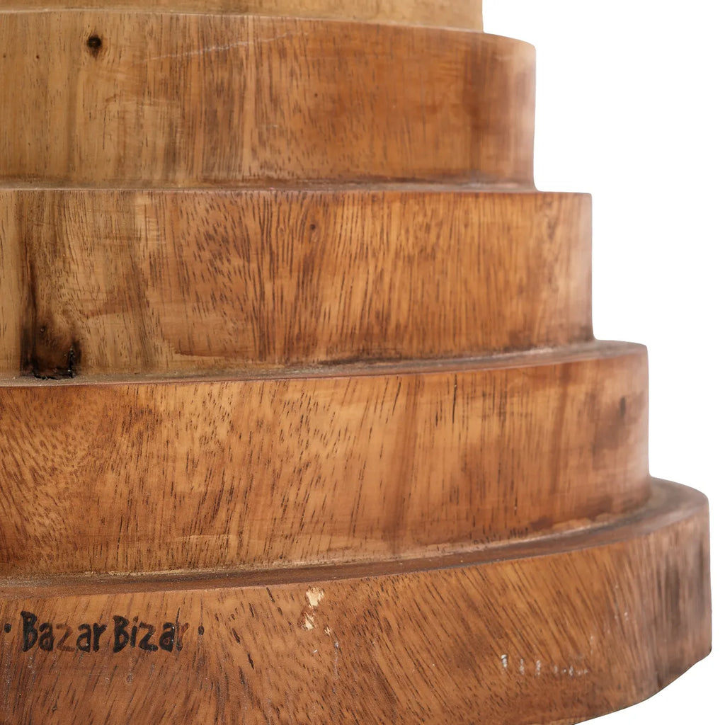 Tabouret Mazu en suar - Naturel - Bazar Bizar