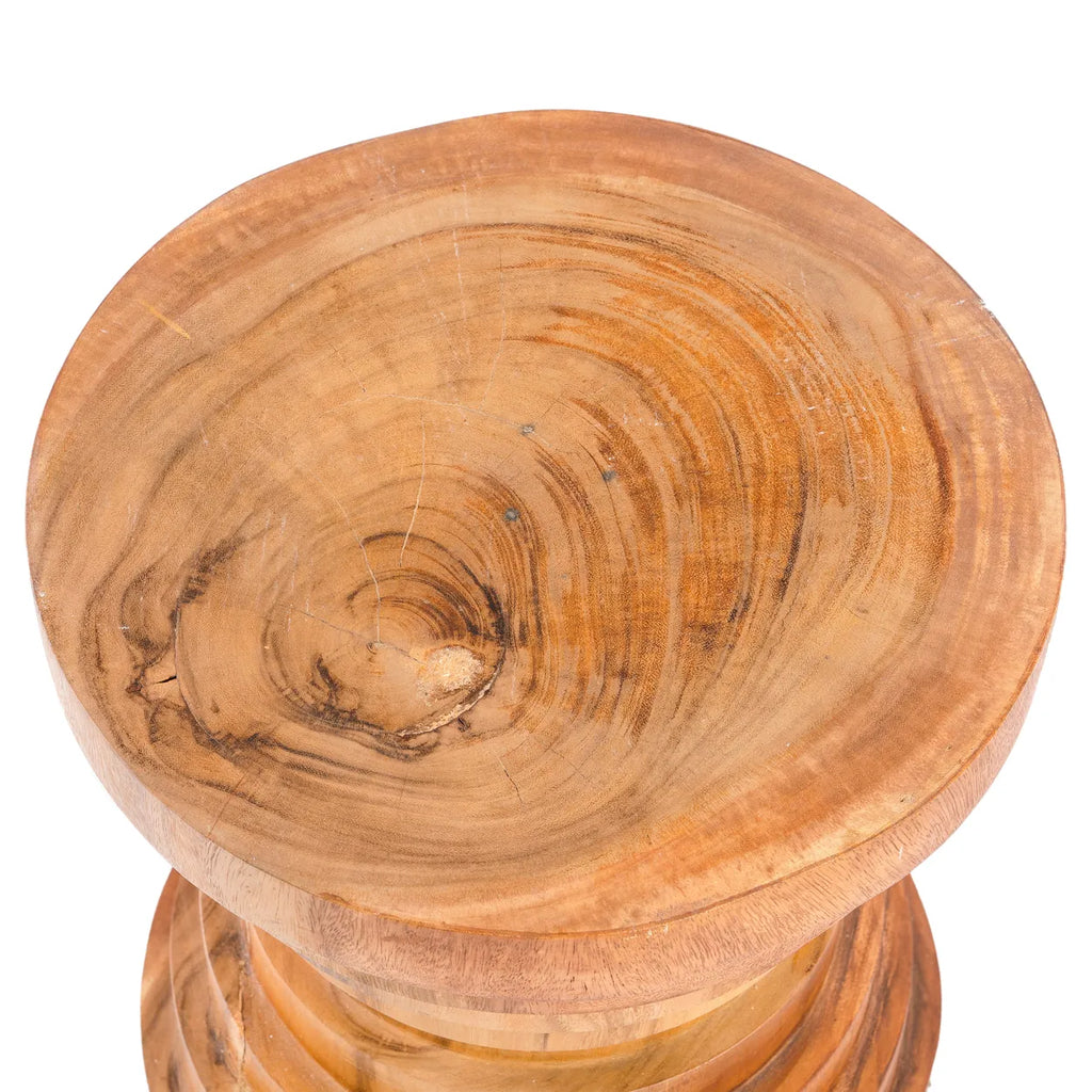 Tabouret Mazu en suar - Naturel - Bazar Bizar